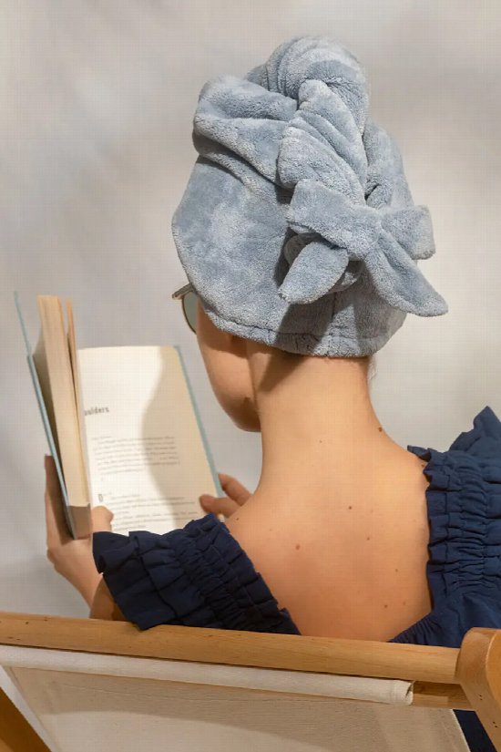 Microfiber Hair Towel with Bow